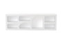 Hanah Home Consola de Salón Ferlis Blanca, 160 cm de Ancho x 51 cm de Alto x 40 cm de Profundidad, Hecha de Tablero de Melamina, Minimalista y Moderna